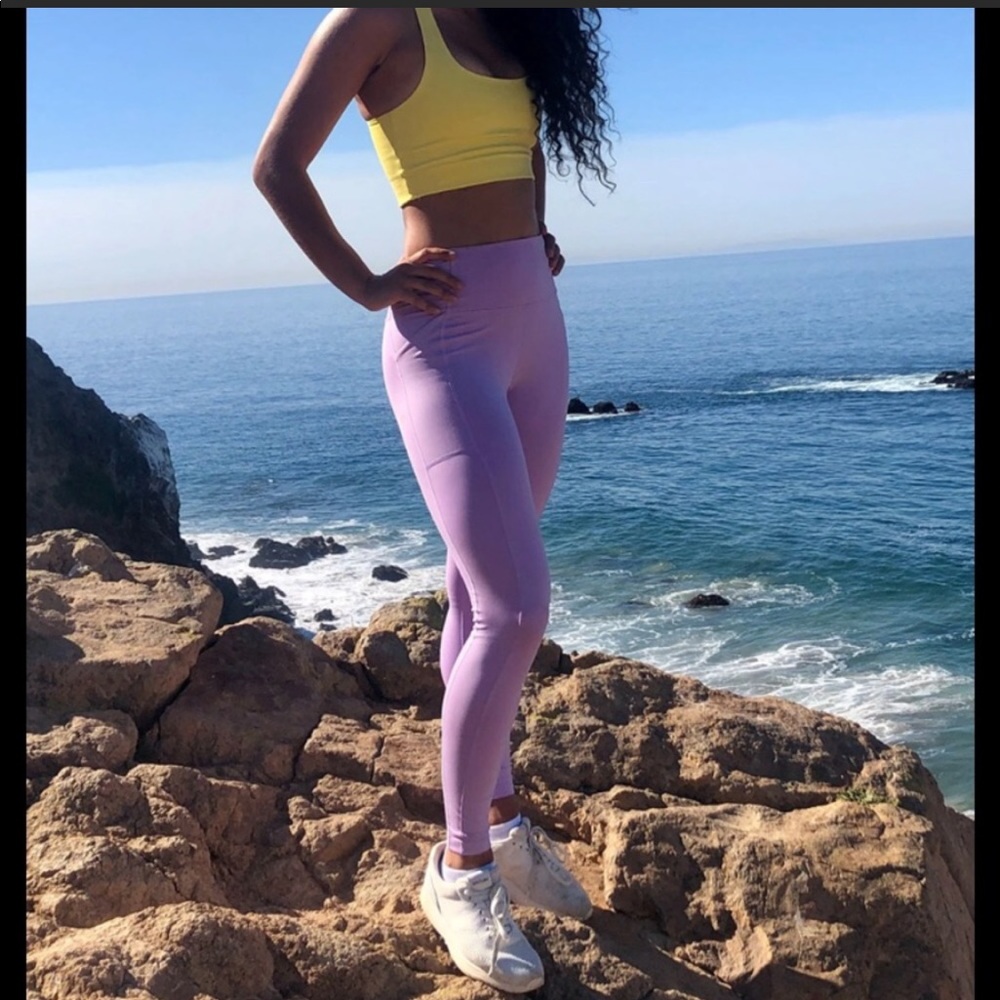 Girlfriend Collective Lilac Pocket Legging 7/8 S